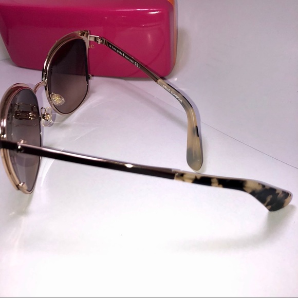Kate Spade “Genice” 0GSA Gold Brown Sunglasses - Picture 4 of 5
